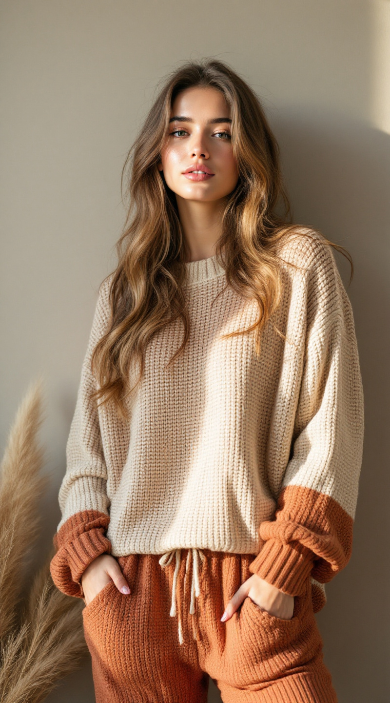 Model wearing sustainable fashion